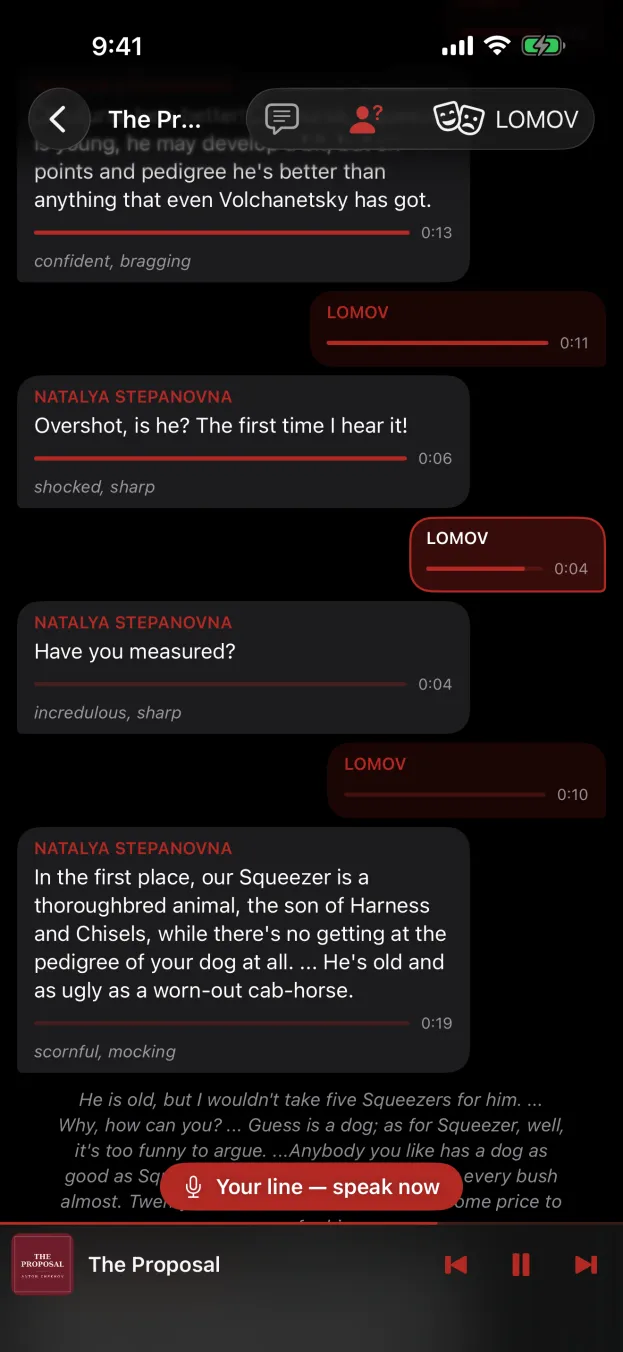 2Reply on iPhone — your lines collapsed to a name and a timing gauge